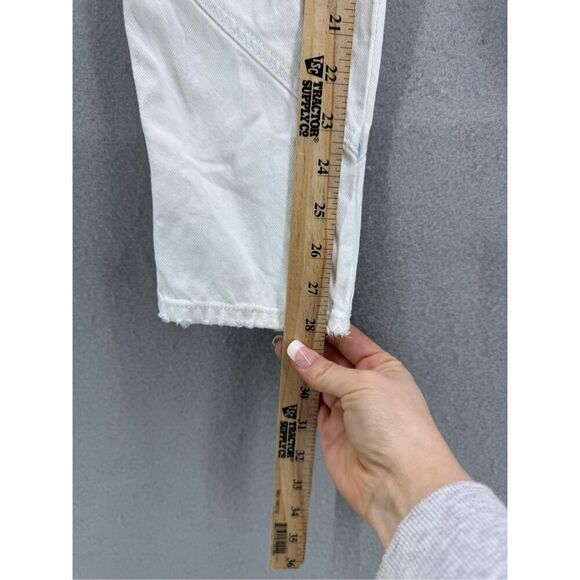 Isabel Marant Nadeloisa Whitewash High Rise Tapered Leg Jeans Size 4 (36) - Picture 13 of 15